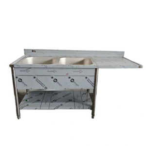 Plonge 2 bacs passage lave-vaisselle RP218D/7LV